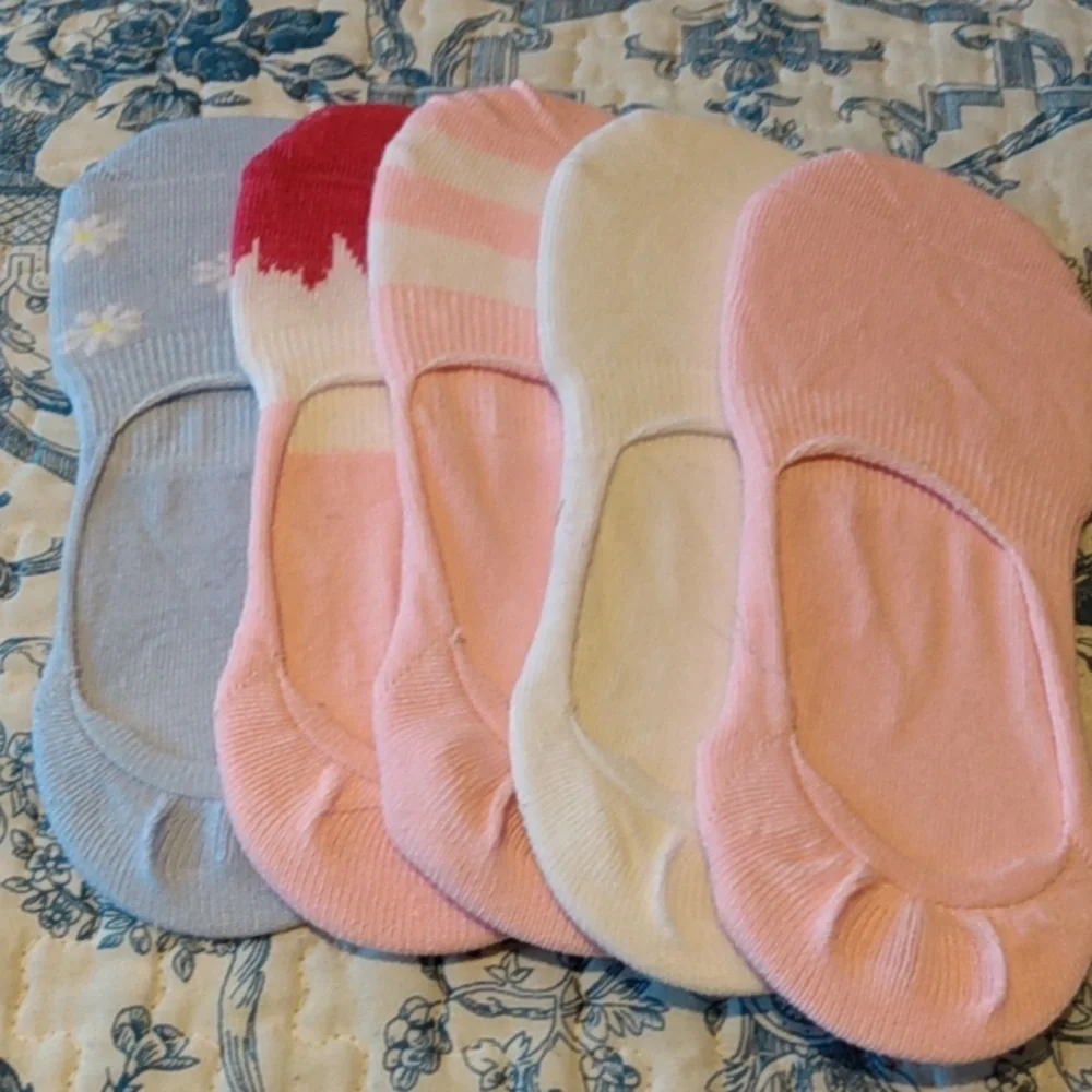 5 pair sneaker socks size 4